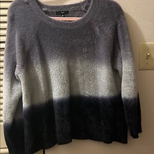 Fate Women's Ombre Sweater - Gray and Black